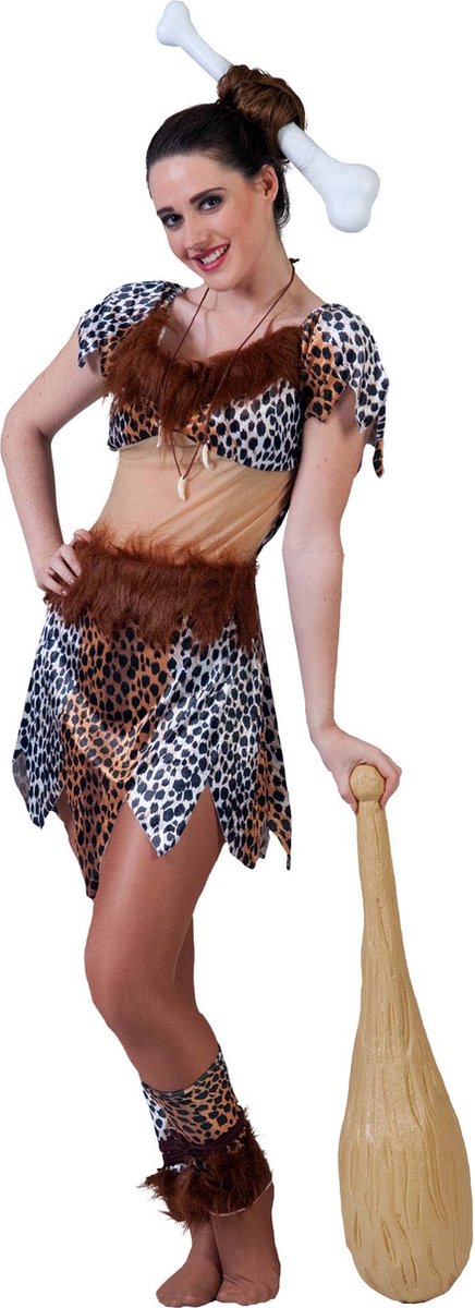 Verkleedkleding | Sexy Cave Woman | Maat 36 - 38 | Volwassenen | Vrouwen | Carnavalskleding